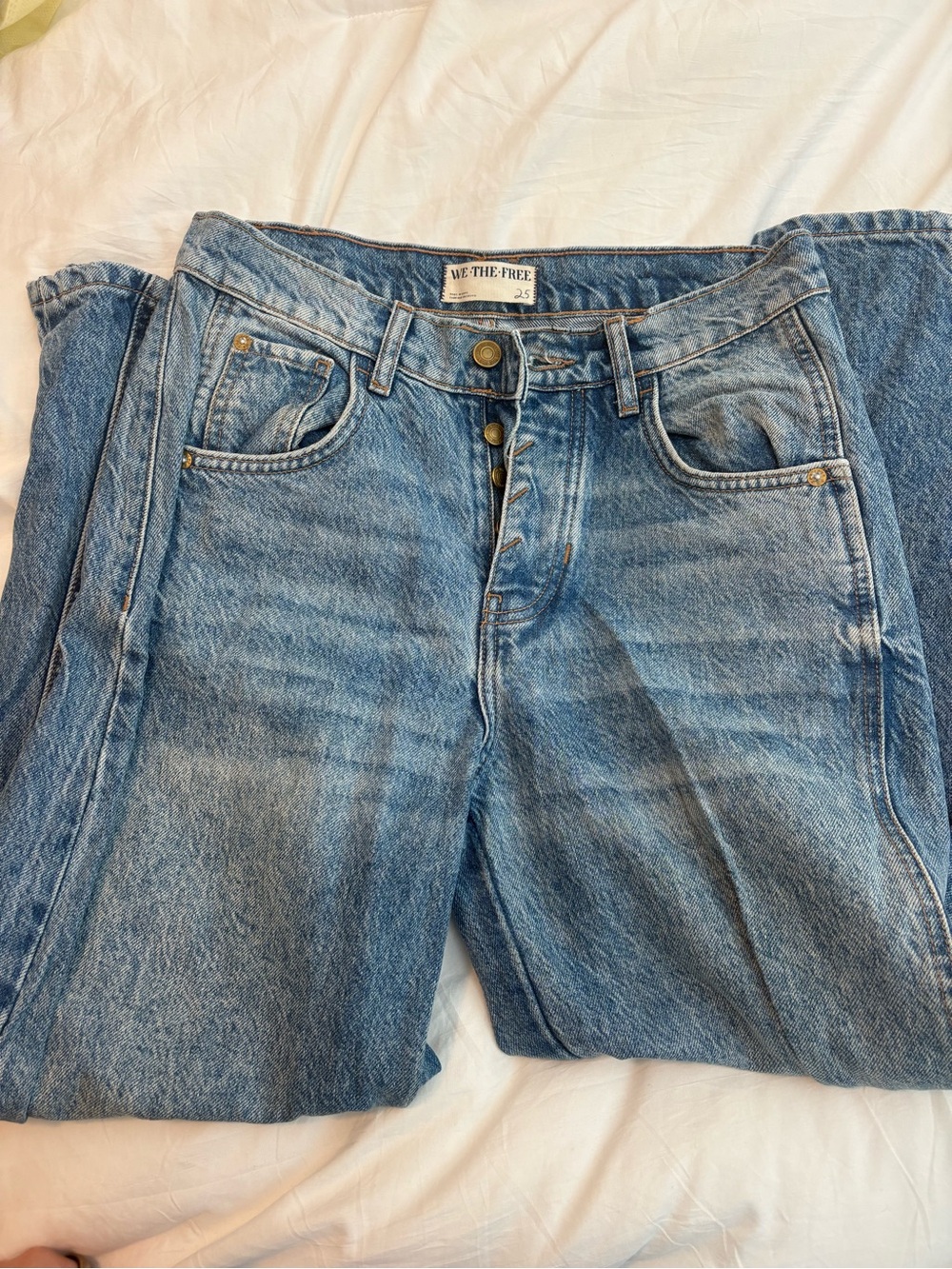 Free People Ultra Light Beam Barrel Jeans